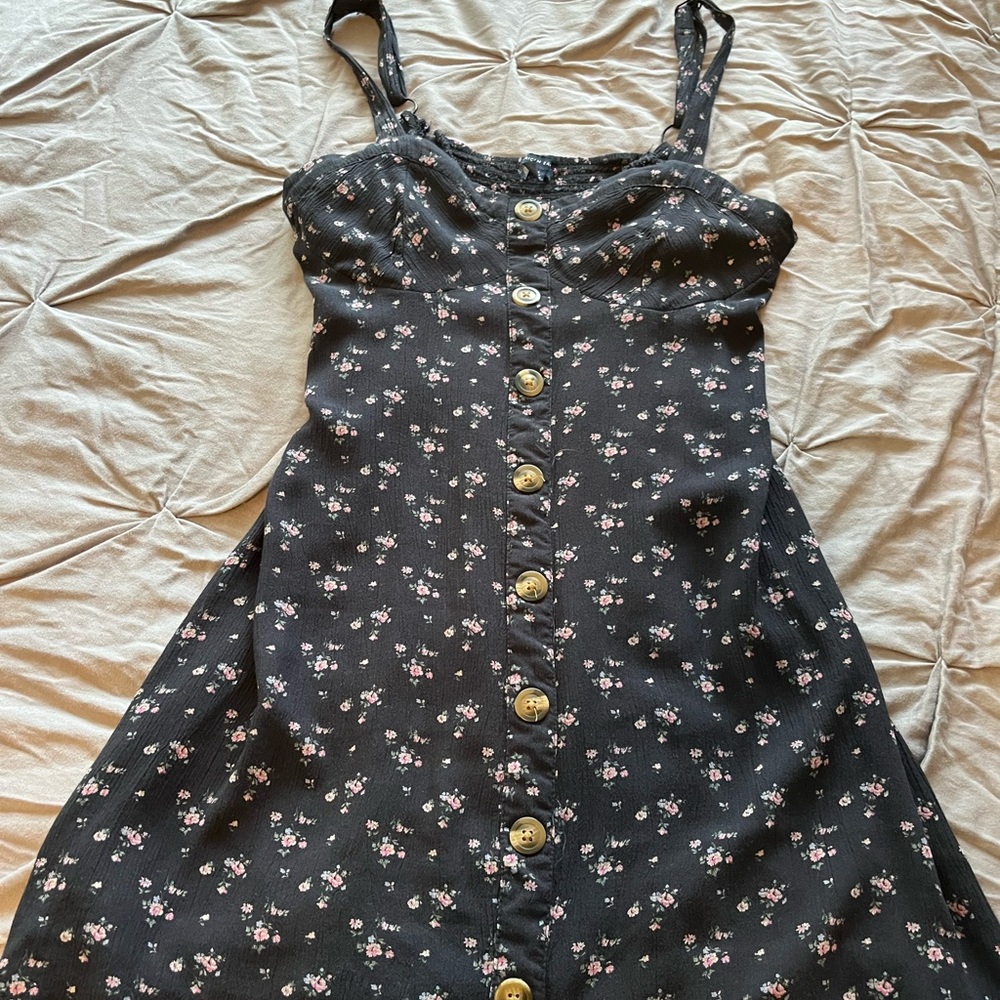 Button down floral dress